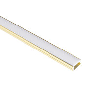 Профиль алюминиевый накладной SIRIUS-1407S с экраном, цвет золотой, 3м, AKS 102806