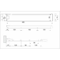 Металбокс 54/450 белый AKS 89461