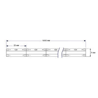 Лента светодиодная COB - 15W/m, 8мм, 480 д/м, IP20, холодный белый (6000K) - 5м AKS 102901