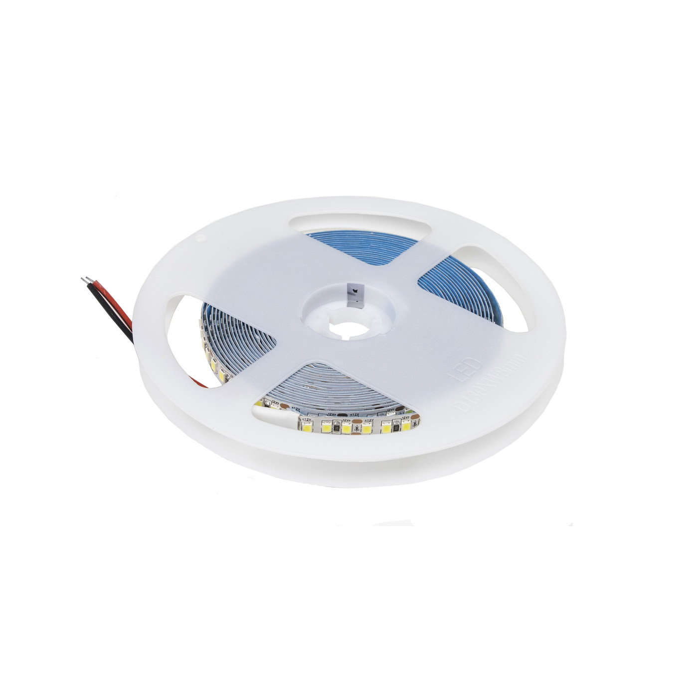 Лента светодиодная - 14,4W/m, 8мм, 2835, 180 д/м, IP20, холодный белый (6000K) - 5м AKS 82449