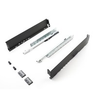 EVA SlightBox комплект ящика L500мм,  H 80мм, серый, част. выдвижение с доводчиком (уп1 шт) 00-00004117