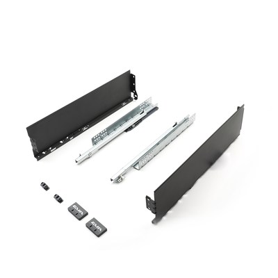 EVA SlightBox комплект ящика L500мм,  H120мм, серый, част. выдвижение с доводчиком (уп1 шт) 00-00004121