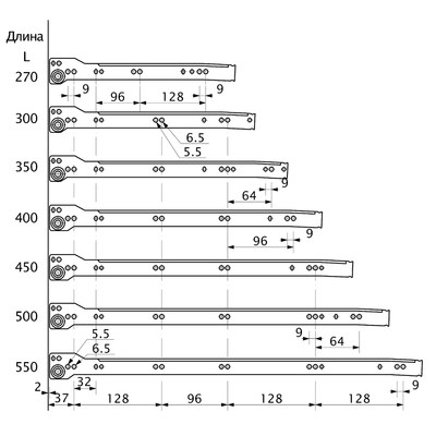 Металбокс 150/450 белый AKS 22305