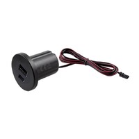 Устройство для зарядки аккумуляторов черный GNI-USB 1*USB/1*TYPE-C/12VDC.5VDC 2/1A AKS 60927