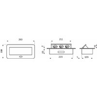 Выдвижной удлинитель NOVA USB, 2 розетки, 2xUSB, белый AKS 85089
