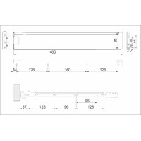Металбокс 86/450 белый AKS 22312