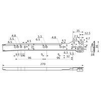 Металбокс 86/450 белый AKS 22312