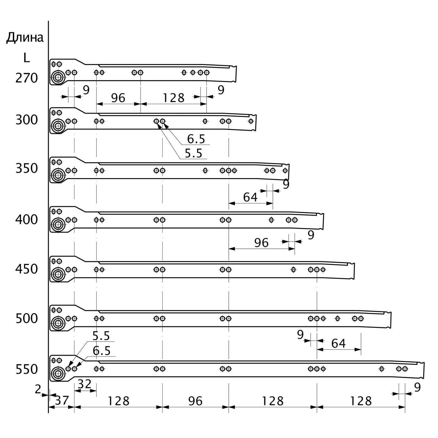Металбокс 86/450 белый AKS 22312