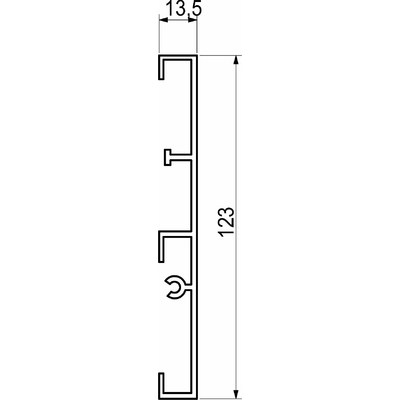 Передний фасад для внутрен. ящика SLIMBOX, L-1100, графит 64616 (снят с пр-ва)