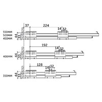 Slimbox 90*350 графит AKS 50799