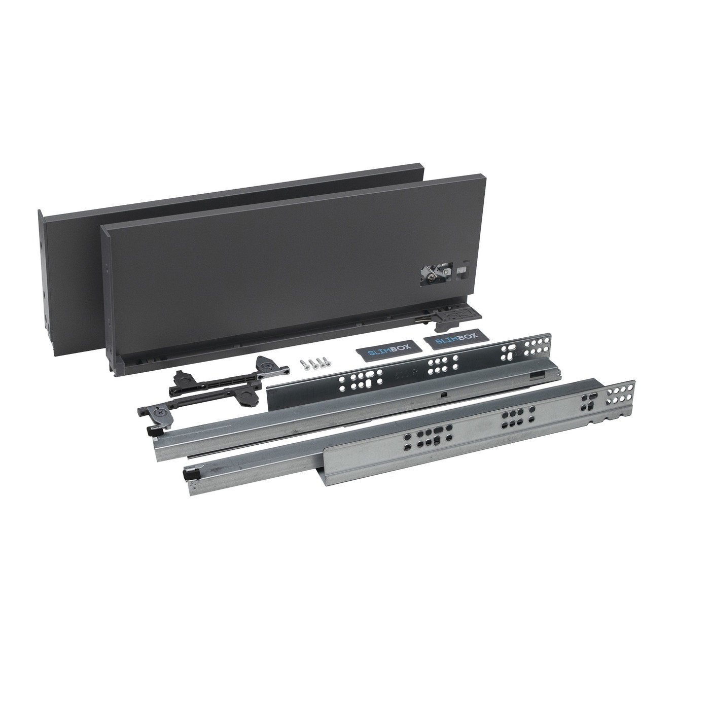 Slimbox 175*500 (высокий) push to open графит AKS 57012