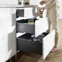 Slimbox 175*500 (высокий) push to open графит AKS 57012