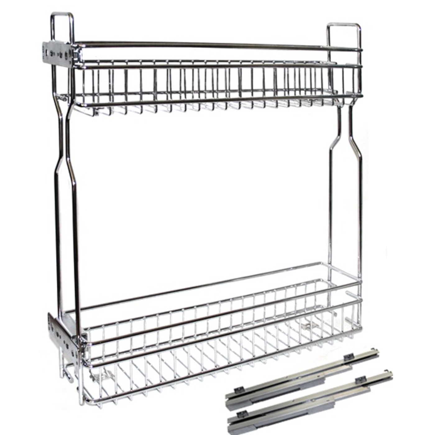 Корзина 150мм 2ур бок.крепл. (450/95/500, направл. скрыт. монт.) BRILON