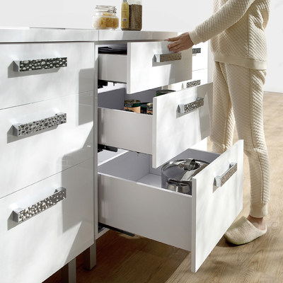 Slimbox L-350 белый высокий плавн.закр.E H175 ДСП 16мм AKS 50812