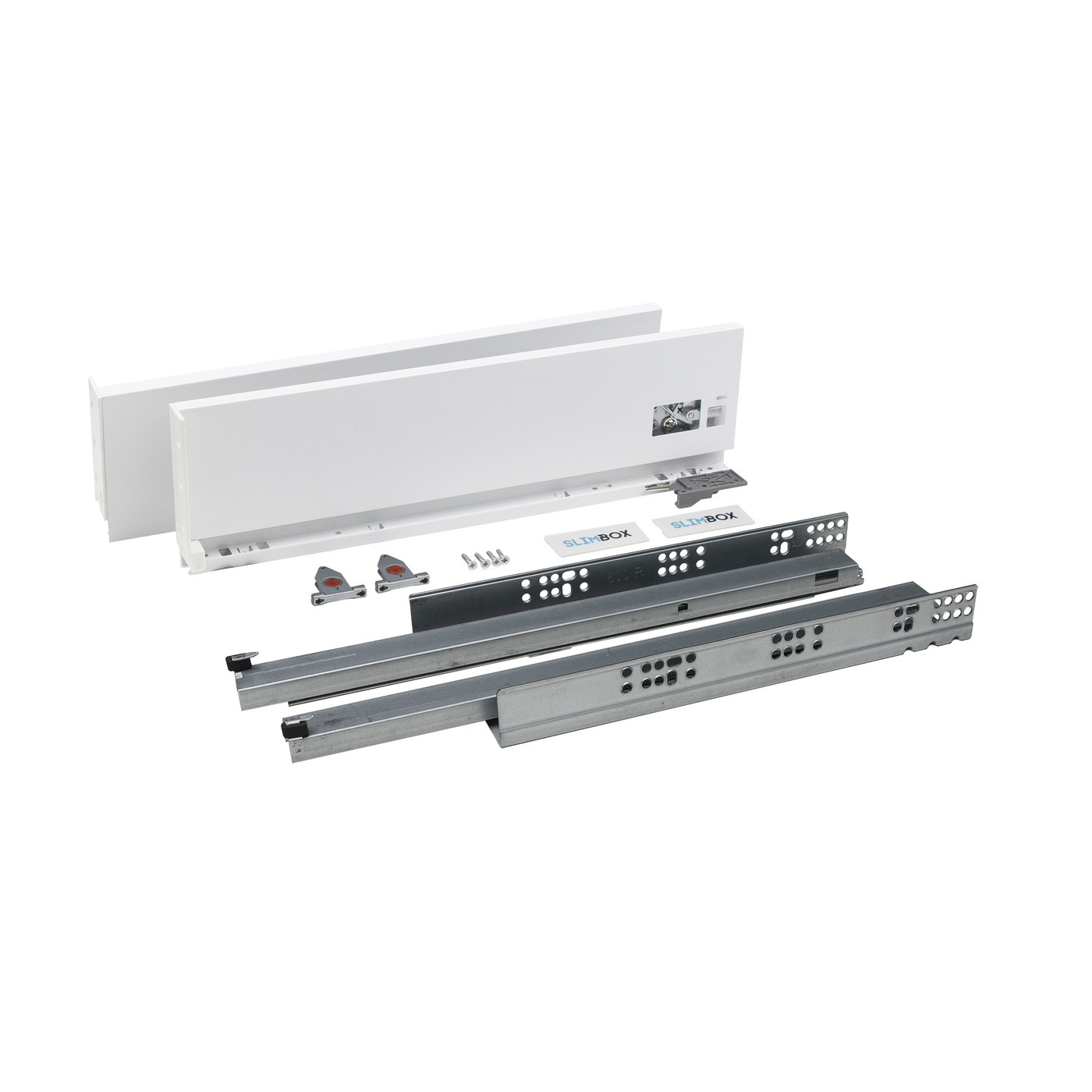 Slimbox 128*500 белый PUSH TO OPEN ДСП 16мм AKS 57003