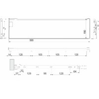 Металбокс 150/500 белый AKS 22307