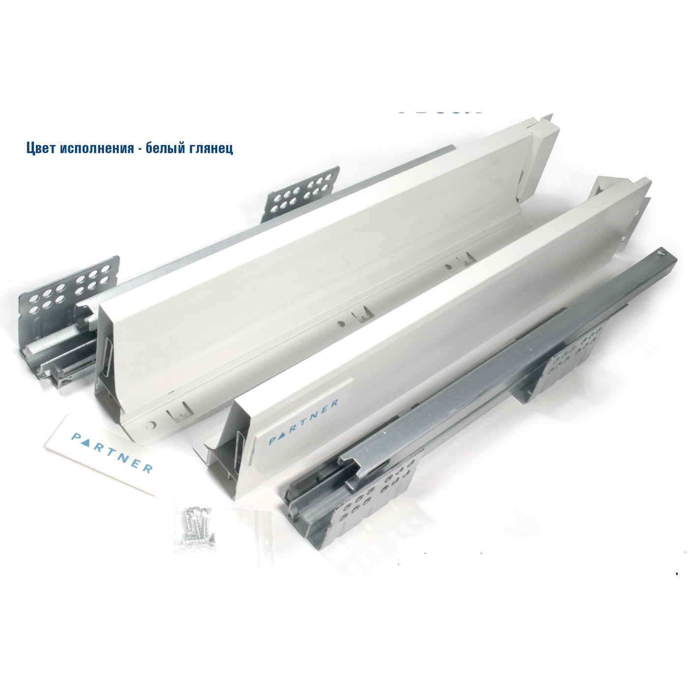 Л-бокс 89х450 белый глянец PB89Л/450/W(gl) ПАРТНЕР (5)