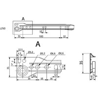Направляющая роликовая L-250, 0,8мм, белая AKS 28936