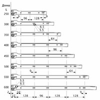 Направляющая роликовая L-350, 0,8мм, белая AKS 28939