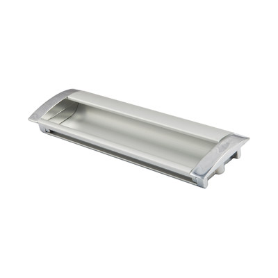 Ручка мебельная врезная WPY326 L-128 алюминий/хром AKS 22539