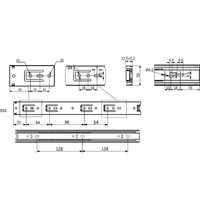 Направляющая шариковая h35 L-350 GRIDLI 106044