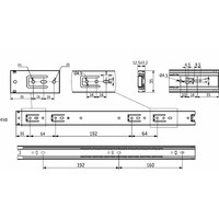 Направляющая шариковая h35 L-450 GRIDLI A 106052