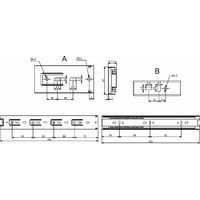 Направляющая шариковая h45 L-300, BD AKS 83835