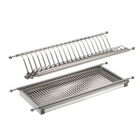 Сушка двухуровневая с поддоном, нержавеющая сталь, 1000x240 мм SS1000 ПАРТНЕР (5)