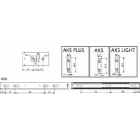Направляющая шариковая h45 L-450 (аналог 23000) AKS 22011
