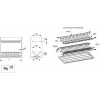Направляющие шариковые узкие МФ L500*35 полного выдвижения
