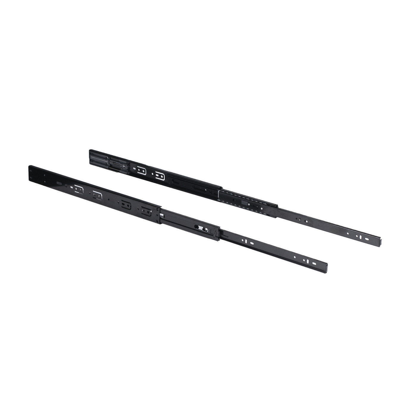 Направляющая шариковая h45 L-450 с доводчиком SOFT CLOSE BLACK AKS PLUS 103564