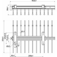 Вешалка выдвижная для брюк, верх. крепление AKS 39514