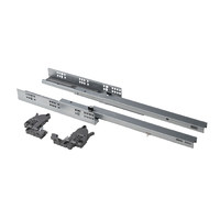 Направляющая скрытого монтажа L-300 с доводч. полн.выдв. с замками левая+правая AKS 85950