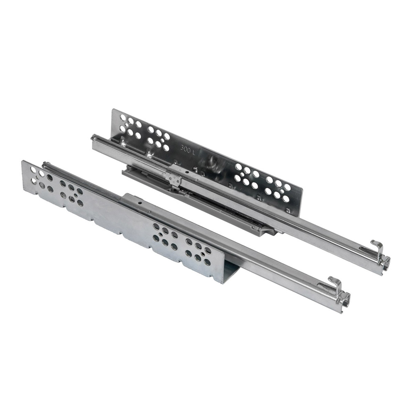 Направляющая Q Type SOFT CLOSE скрыт. монтаж L-250, 3/4, левая+правая AKS 95118