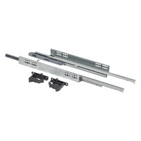 Направляющая Q Type скрыт.монтаж L-450 доводчик ДСП16-18mm с замками, левая+правая, полное выдвиж AKS 87895