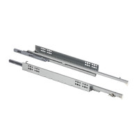 Направляющая Q Type скрыт.монтаж L-450 доводчик ДСП16mm, насадной монтаж, левая+правая AKS 87899