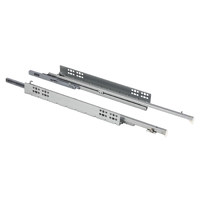 Направляющая Q Type скрыт.монтаж L-450 доводчик ДСП16mm, насадной монтаж, левая+правая AKS 87899