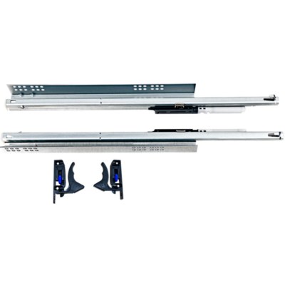 Направляющие скрыт.монтажа EVA Quadro полн. выдвижения с дов. с фиксатором 300мм (уп10 шт) 3392