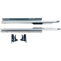 Направляющие скрыт.монтажа EVA Quadro полн. выдвижения с дов. с фиксатором 350мм (уп10 шт) 3393