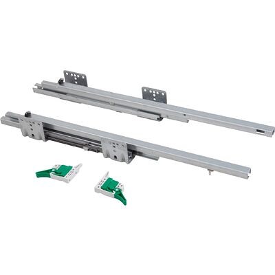 Направл. скрытого монтажа L-500 с доводчиком, ДСП16мм, до 45кг (уп.12шт)(аналог 62557) Slimbox AKS 53596