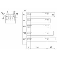 Направл. скрытого монтажа L-450 полного выдвижения Push to open (Slimbox) AKS  56967