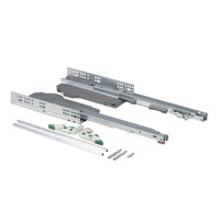 Направляющая скрытого монтажа L-500 push to open+довод ДСП16-18mm с замками левая+правая AKS 92939