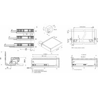 Направл. скрытого монтажа L-300 полного выдвижения Push to open AKS 113656 (старый арт.71711)
