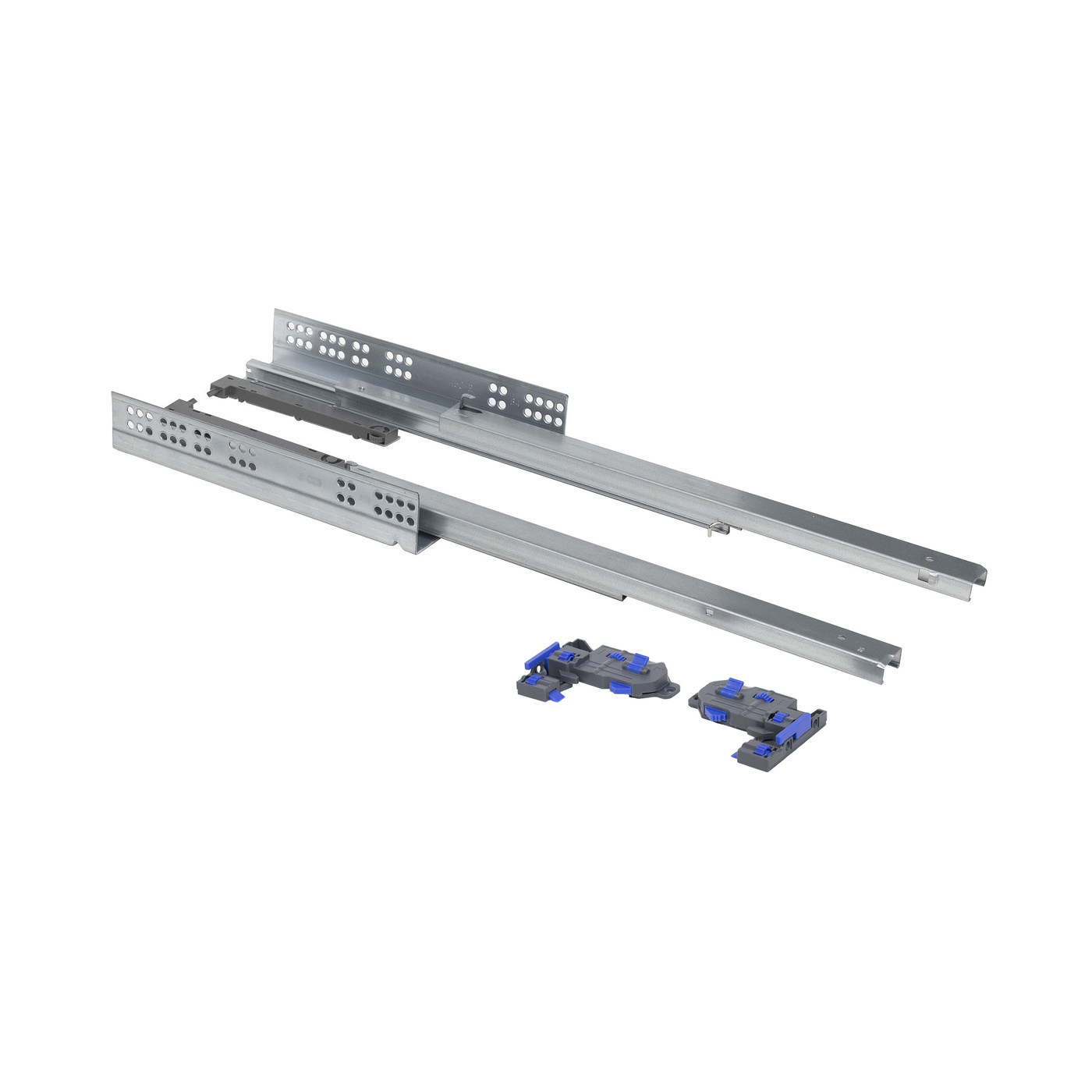 Направл. скрытого монтажа L-500 push to open полн.выдв. с замк. ДСП 16 мм 3D PRIME by AKS 3D 113666