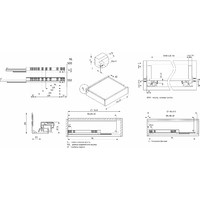 Направл. скрытого монтажа L-500 полн.выдв.с довод. с замками PRIME by AKS 3D 113651