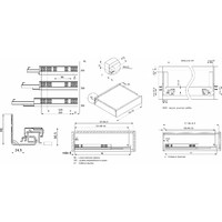 Направл. скрытого монтажа L-350 полного выдвижения с замками Push to open 3D AKS 113657