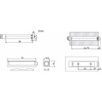 Механизм Tip on с резиновым  наконечником, серый AKS 82723