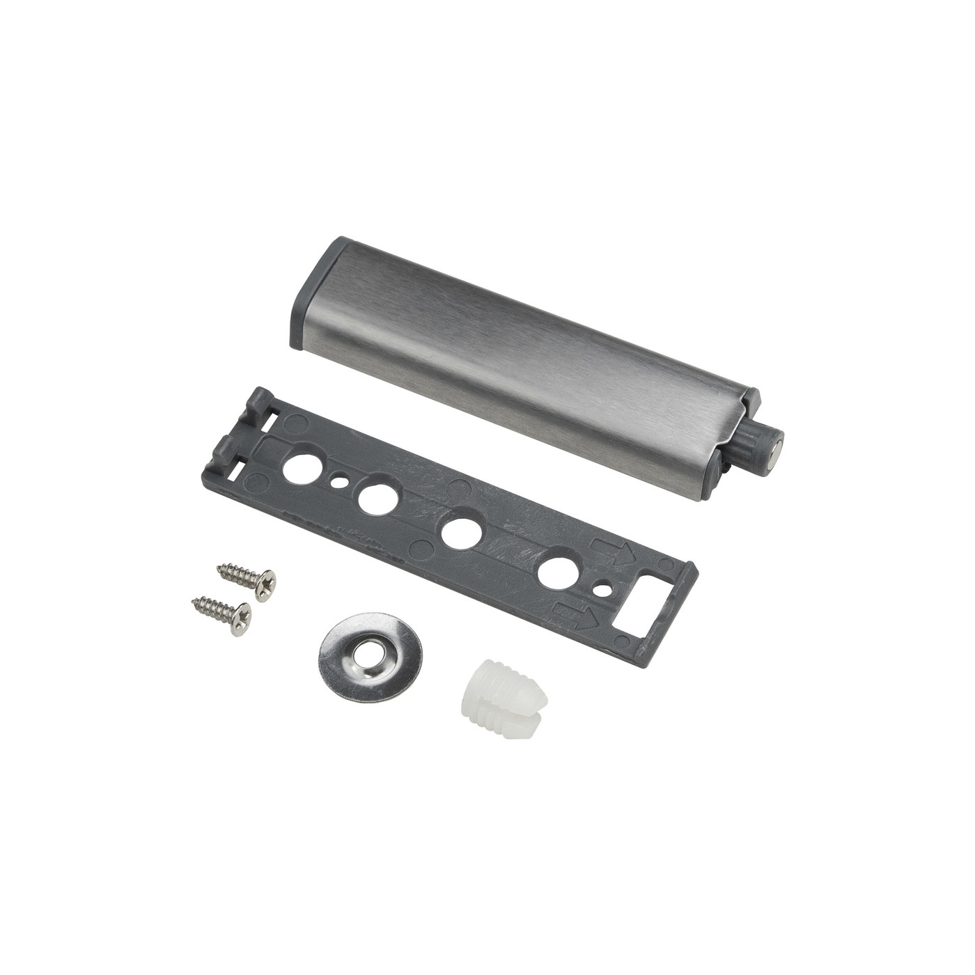 Толкатель push-to-open в металлическом корпусе, магнит. наконечник AKS 74055