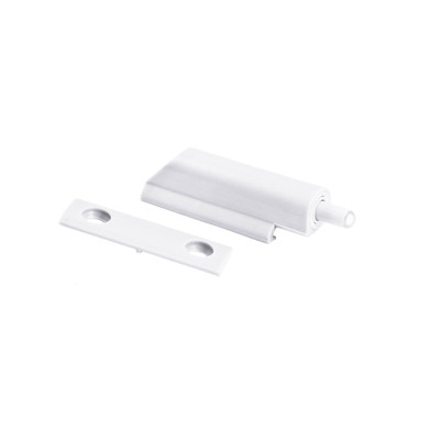 Амортизатор накладной+врезной прямое крепление, белый AKS 51861