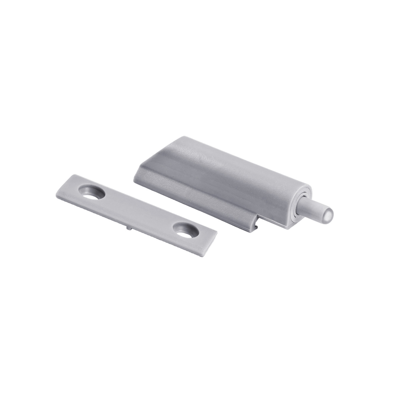 Амортизатор накладной+врезной прямое крепление, серый AKS 13326